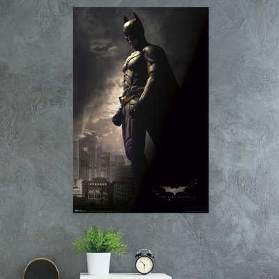 Impression sur papier foncé knight-batman