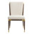Blondell Modern Glam Iron Upholstered Armless Dining Chair with Toothpick Back-587254700