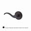 Curve Single Dummy Door Lever with Traditional Round Rose-22037202-35371936