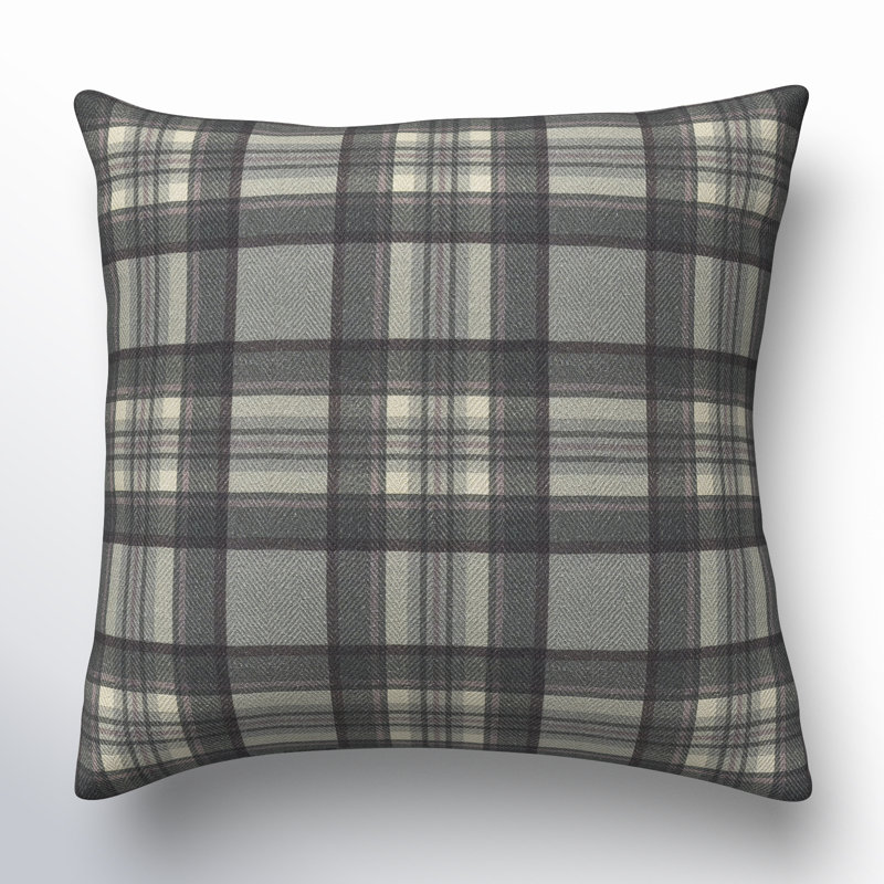 Housse et insert de coussin en coton Mirianne Andrey, 20 po x 20 po, Noir, Housse de coussin seulement - sans insert