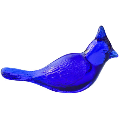 Mid 20th Century Handblown Cobalt Blue Murano Art-glass Bird Figurine
