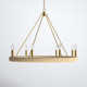 Abode 8 Light Metal Dimmable Chandelier