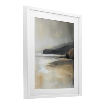 Reproduction sous verre encadrée Peachy Paynes Cove, conception par Walker Noble