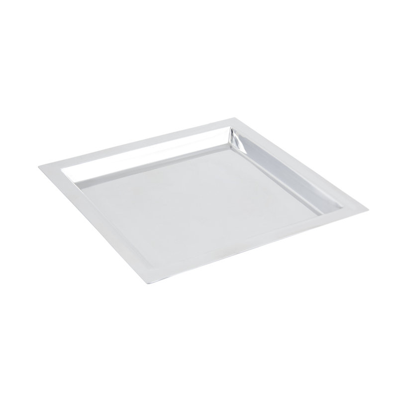 Bon Chef Stainless Steel Tray, 0.88" H x 13" L x 13" W