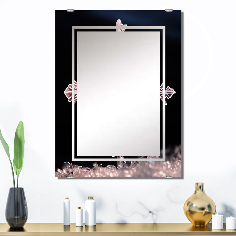 Lanigan - Grand miroir mural paysage d'hiver, 32 po x 24 po