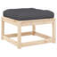 Garden Footstool Ottoman Footrest Outdoor Stool Seat Solid Wood Pine-646013935-646013934