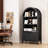 71" Arched Storage Bookcase, Display Cabinet-180514325