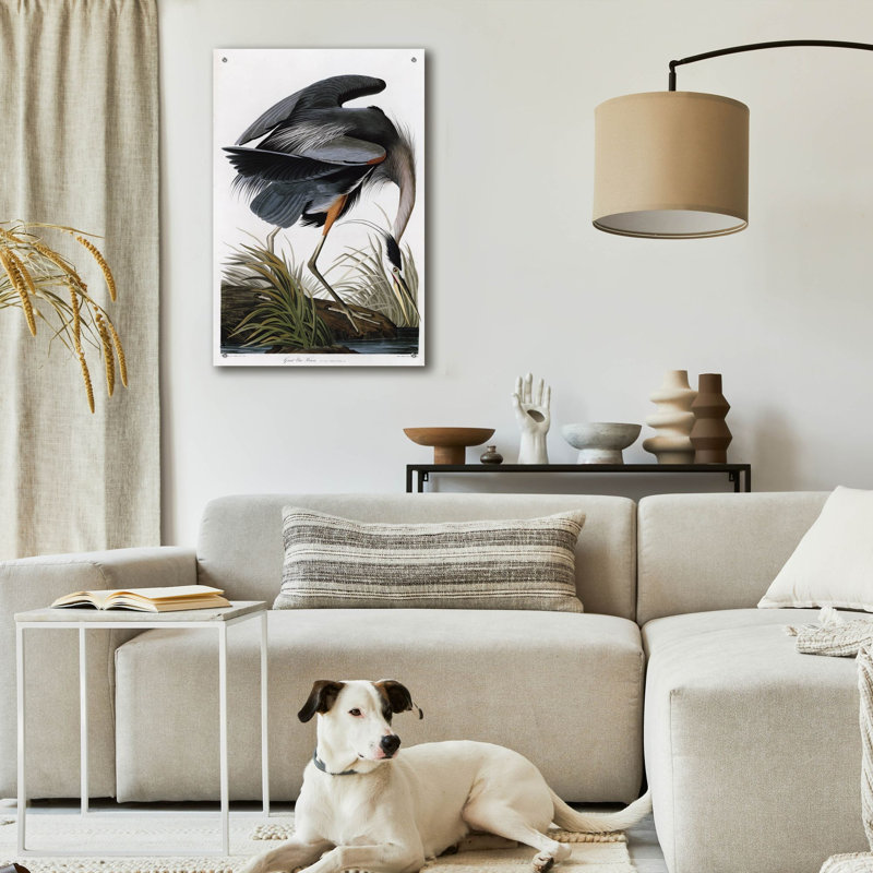 Art mural épique «Great Blue Heron» par Stellar Design Studio, 24 po x 36 po, H 36 po x l 24 po