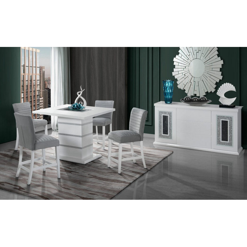 TABLE DE BAR ARIYA BLANC