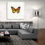 «Yellow Butterfly 1» par Photoinc Studio, art mural en verre acrylique-704348479