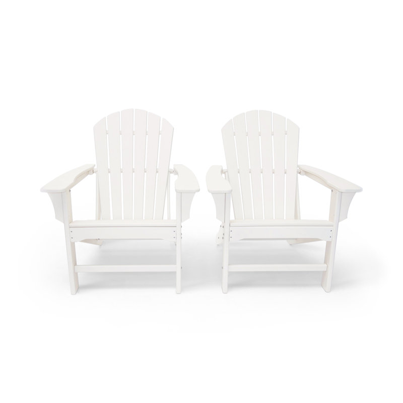 Hampton HDPE Outdoor Adirondack Chair, White