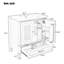 Ensemble de meuble-lavabo spacieux avec double rangement et rangement organisé