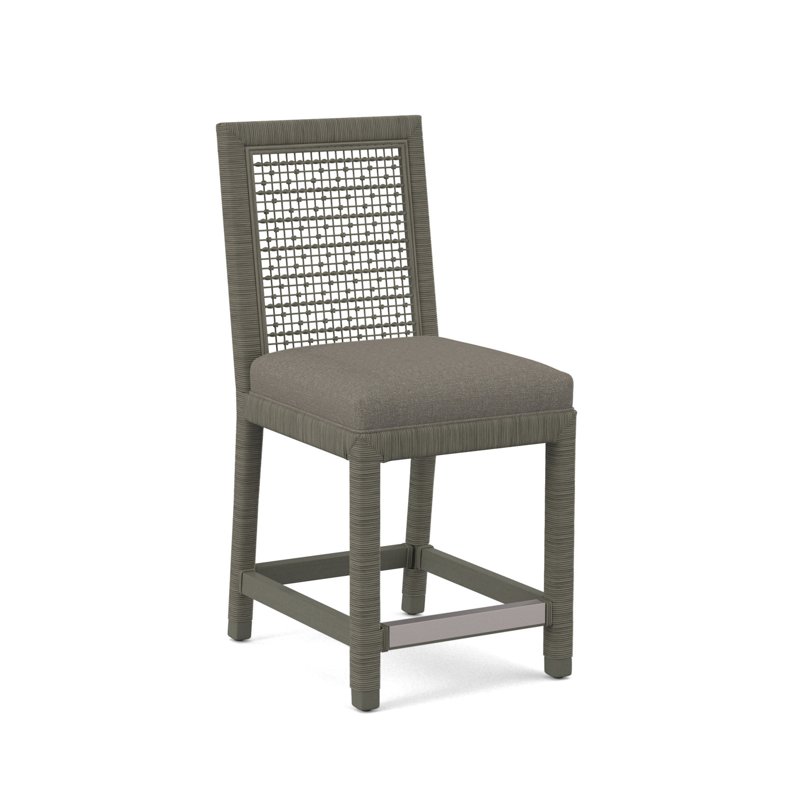 Scotia 24" Counter Stool, Gray Sugar Performance, Greystone