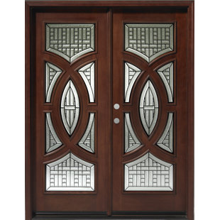 VDomDoors Ballucio 34.15'' x 79.2'' Wood Front Entry Doors