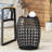 Stylish Metal End Table - Iron Cut, , 16.5"x16.5"x20.5", Powder-coated Frame, Stable, No Assembly Chic Accent 16.50"x16.50"x20.50",