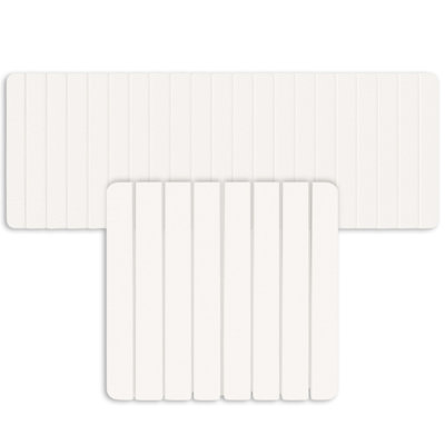 Ensemble de tapis de bain à séchage rapide Diatomite - Très grand + petits tapis gris