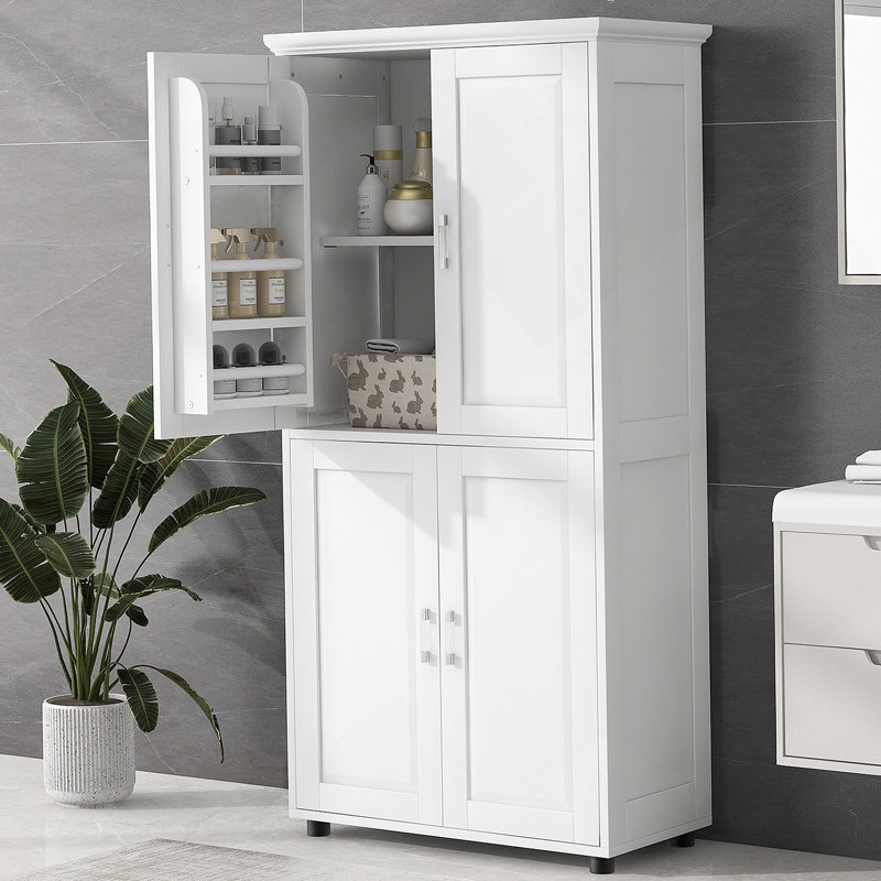 Tall Bathroom Storage Cabinet With Doors