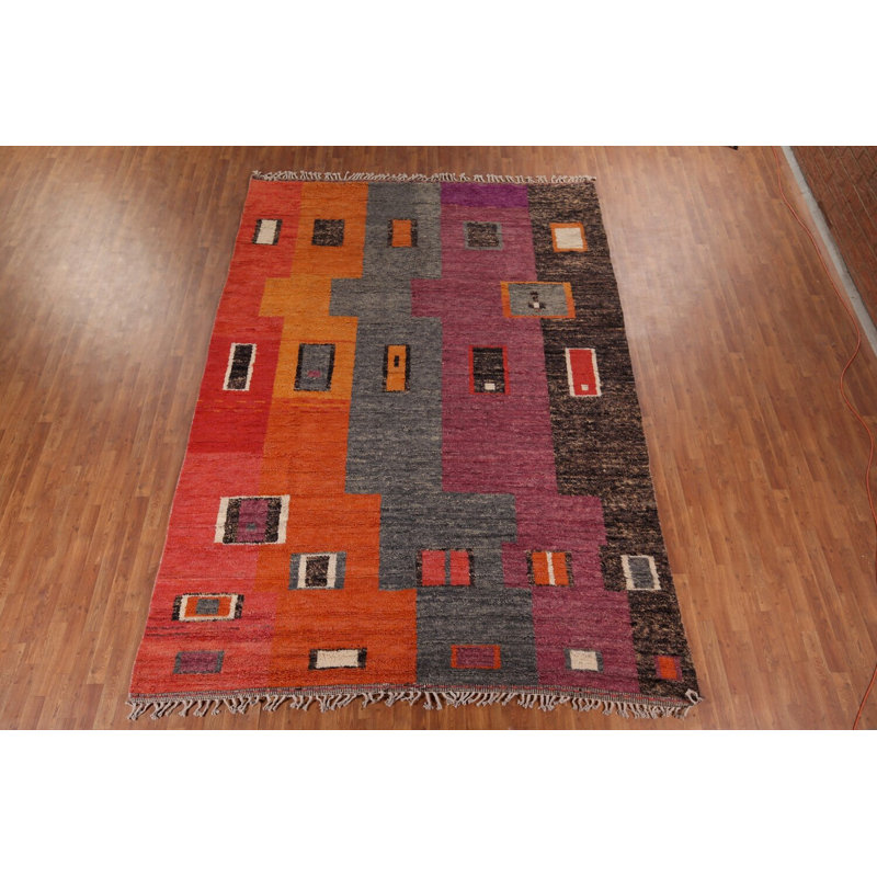 Tapis oriental géométrique marocain 9 x 12