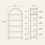 Vitrine de rangement ouverte à 5 niveaux avec bibliothèque à 5 niveaux H 70,9 po x l 30,7 po avec 5 tablettes pour le bureau à domicile, la chambre à coucher et le salon-119304226-132220229