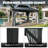Double Roof Hardtop Gazebo 16x12 Ft, Outdoor Metal Pavilion With Water Drainage Gutter, 4.7 inch Rust-resistant Column