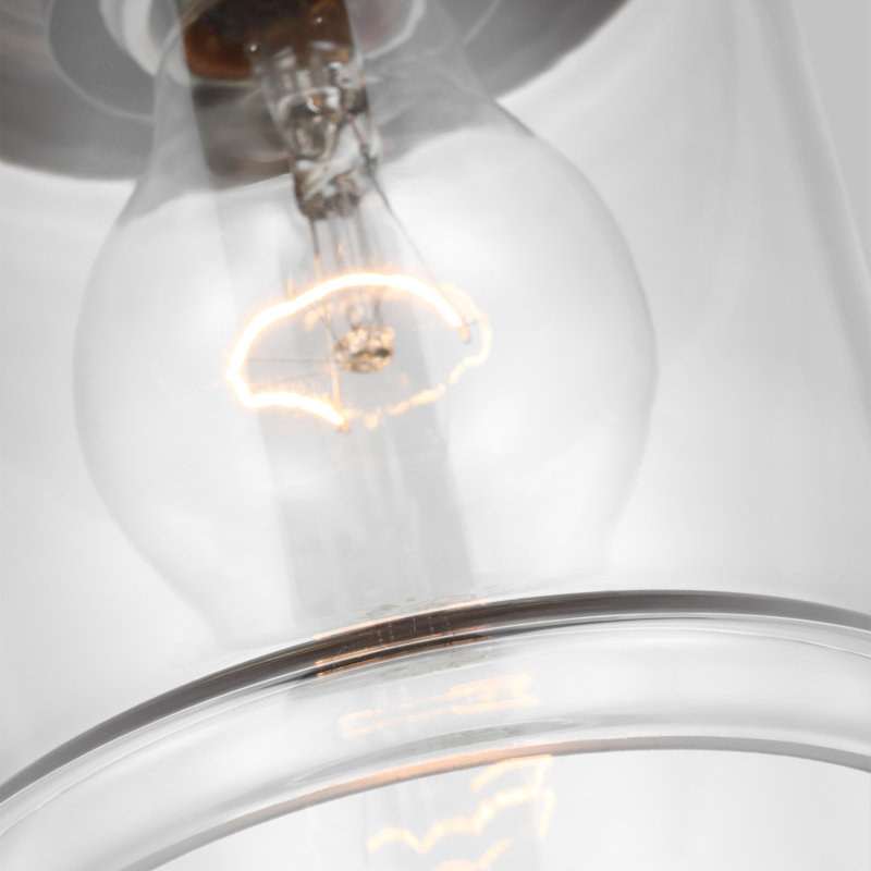 1 - Light Single Pendant, Satin Brass