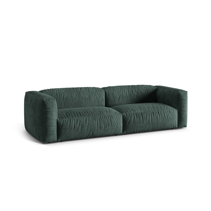 Carlens 3 Seater Velvet Sofa, Petrol