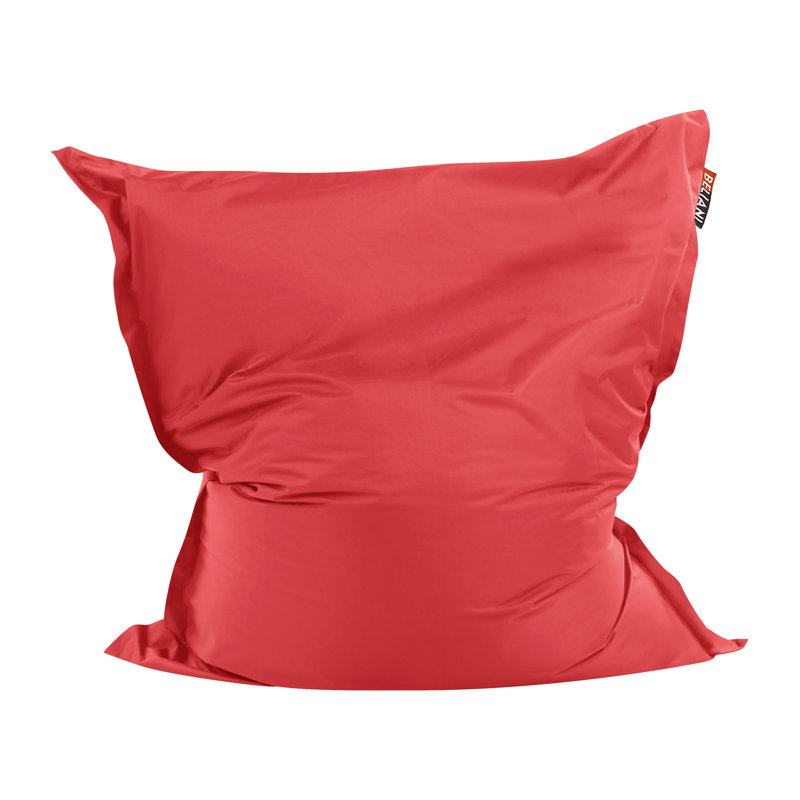 Outdoor Friendly Refillable Bean Bag Cover, Red, 140cm W x 180cm D