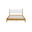 Grand lit plateforme tapissier Boucle