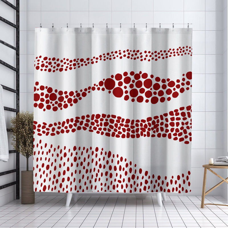 Coco Shower Curtain, Red