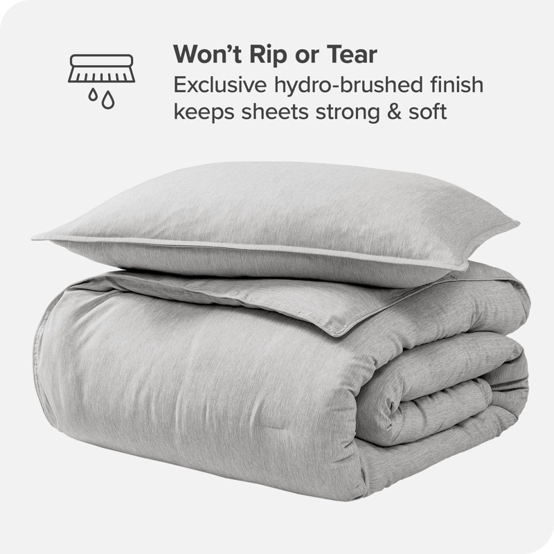 Heather Taupe Twin Down Alternative Microfiber Comforter Set