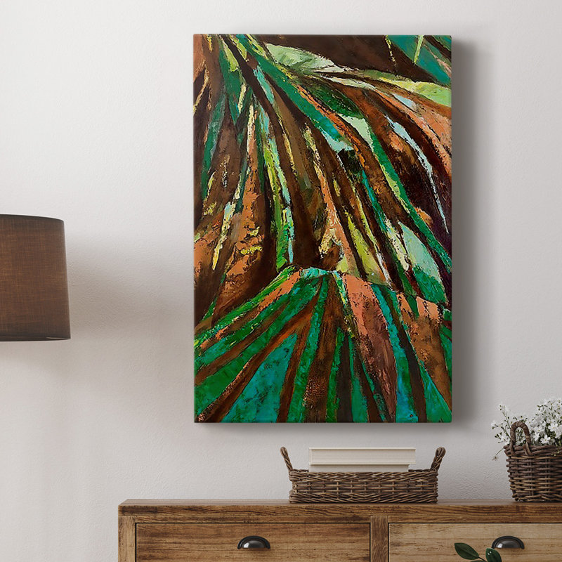 Las Palmas II - peinture sur toile tendue, H 12 po x l 8 po x P 1 po