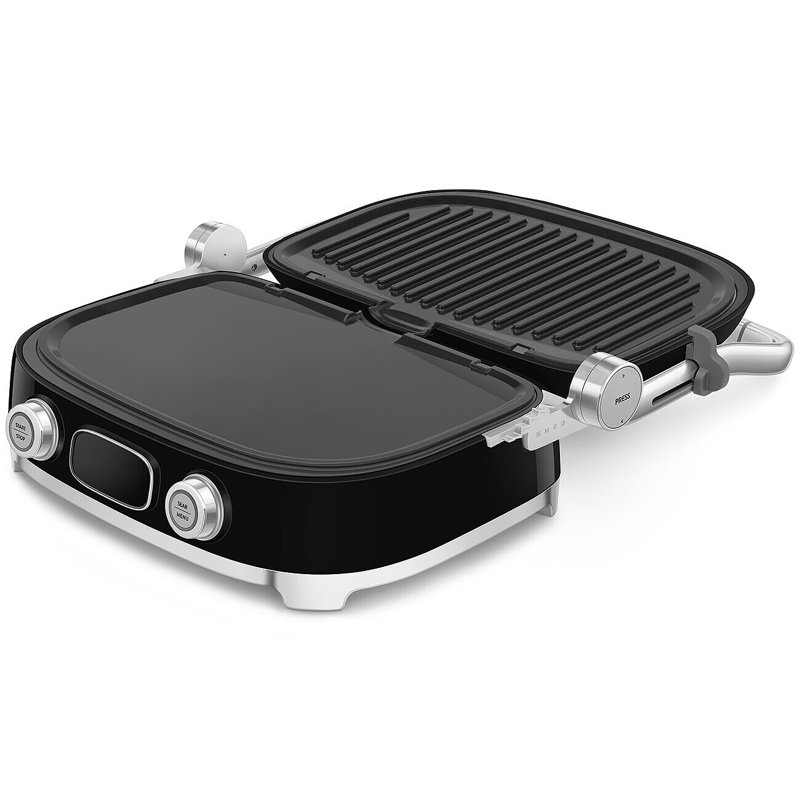 50's Retro Style Aesthetic Multi-use Grill in Black, Black