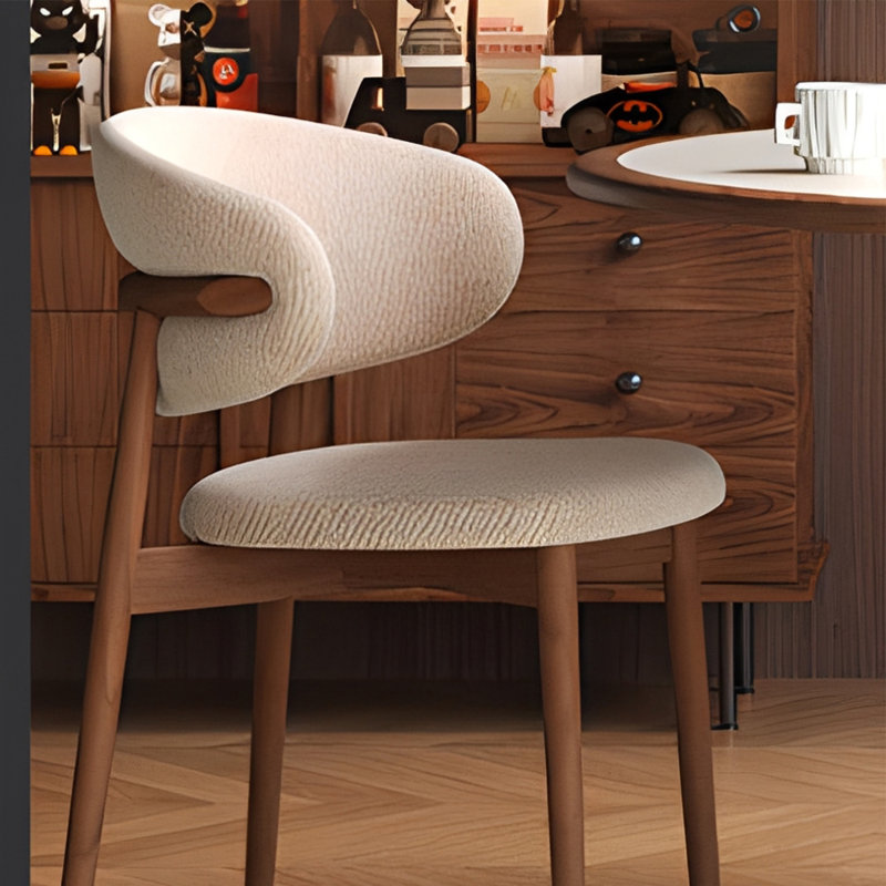Table de salle à manger ronde simple et élégante pour un usage domestique, 5 pièces: table, 4 chaises