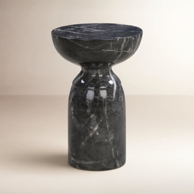 Macey Concrete Top End Table