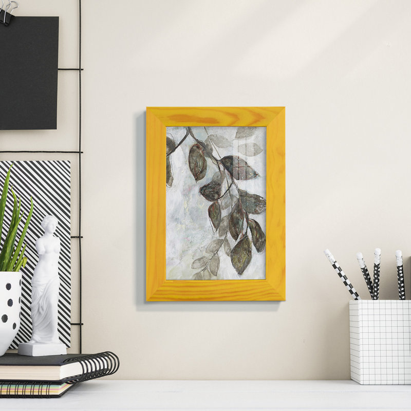 " Dream Branches II ", 8" H x 6" W x 1" D, Sunflower Yellow