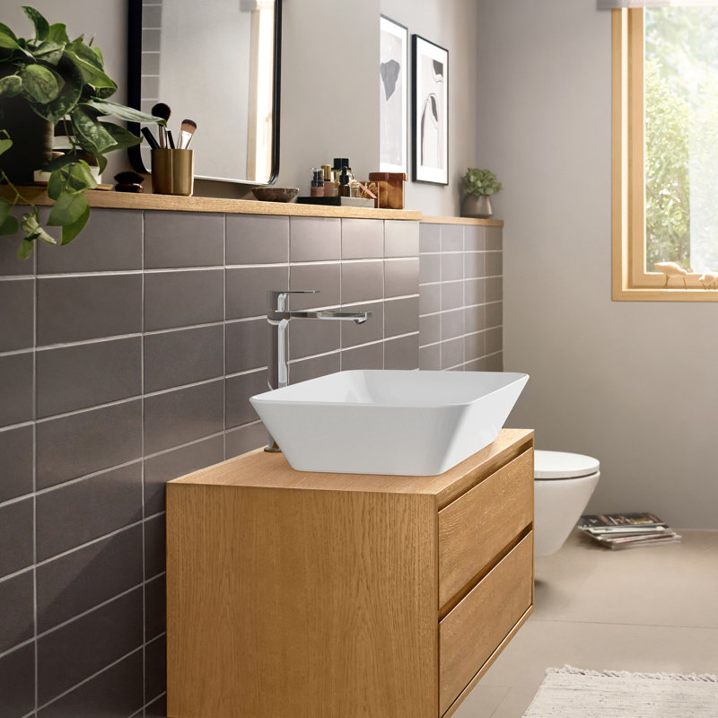 Rebris E Single Hole Bathroom Faucet