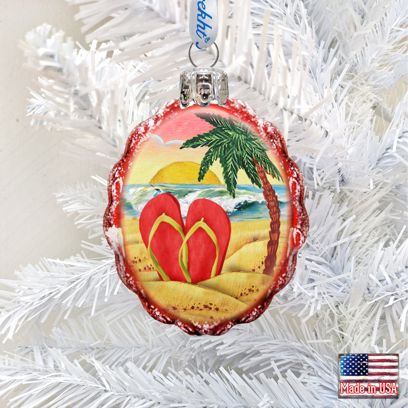 Keepsake 2'' Handmade Glass Holiday Shaped Ornament