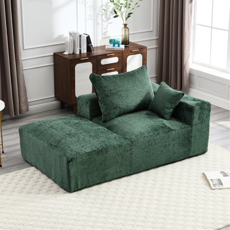 Canapé confortable en mousse à mémoire de forme 2: tissu bouclé pour la maison avec siège profond: expérience de siège luxueuse. Mousse, 2, salon, chambre à coucher, appartement