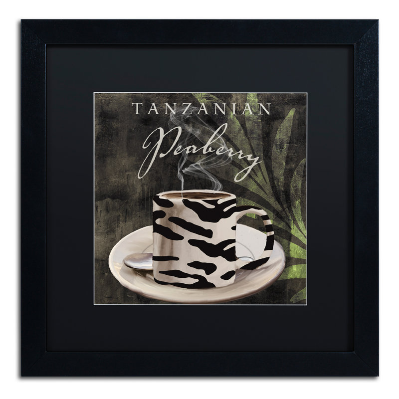 «Afrikan Coffee II» par Jadaya, impression encadrée, Noir, H 16 po x l 16 po x P 0,5 po