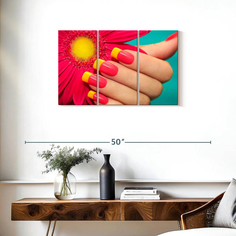 Clous d'inspiration gerbera de Navette, H 20 po x l 33 po