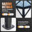 12 Ft. W X 10 Ft. D Aluminum Patio Hardtop Gazebo With String Lights