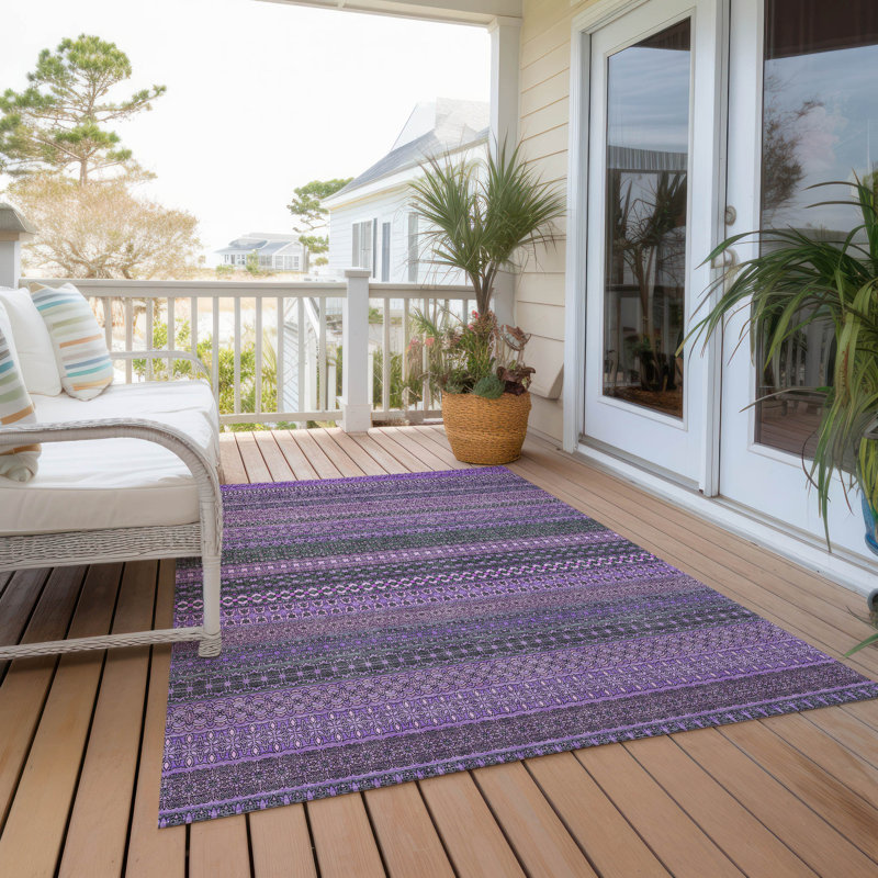 Tapis intérieur / extérieur Kinslee, Rectangle 3 pi x 5 pi