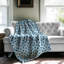 Blue Waves - Couverture sherpa de qualité supérieure 1 pièce-99895289