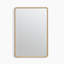 Rowella Solid Wood Hallway Wall Rectangle Mirror - Simple Mid Century Design-126048795-126048798