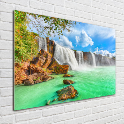 Cascade - No Frame Print on Glass