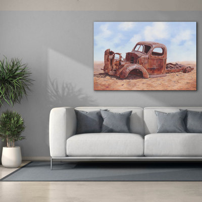 'Palla Fontuin Namibia Old Truck' by Delene Lambert Canvas Wall Art