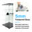 Glass Display Cabinet with Mirrored Back Panel, Glass Display Cases with Shelves and LED Light, 2 Doors Curio Cabinets-101460992