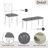6-Piece Dining Table Set with Bench