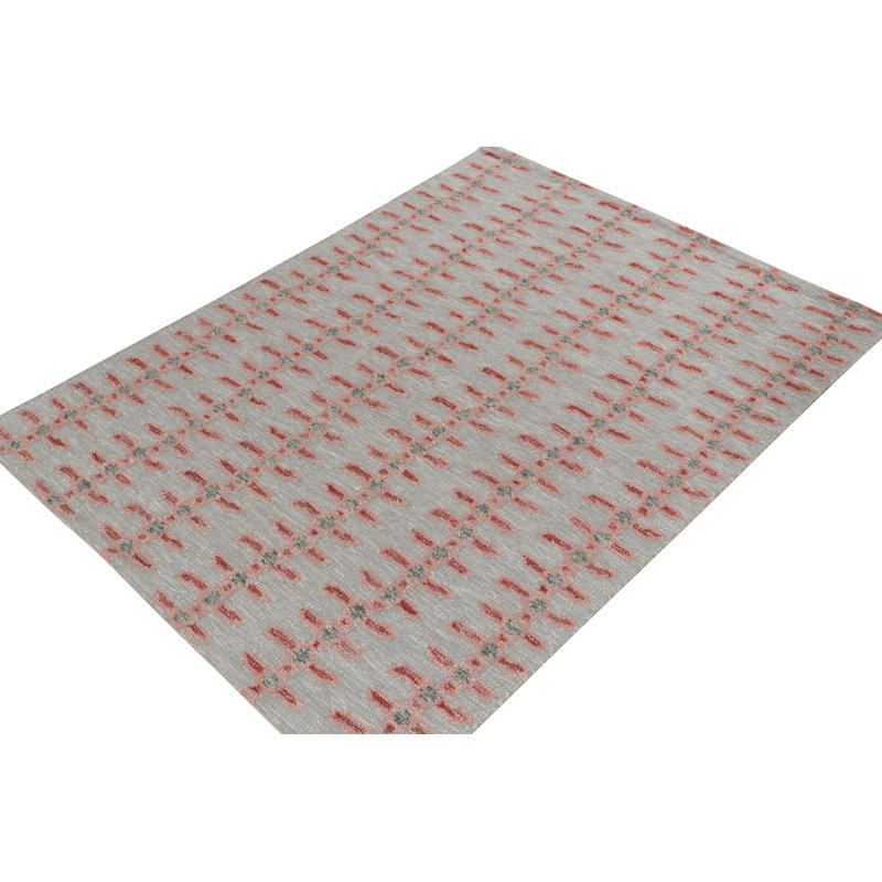 Scandinavian Wool Geometric Area Rug, Rectangle 10' x 14'