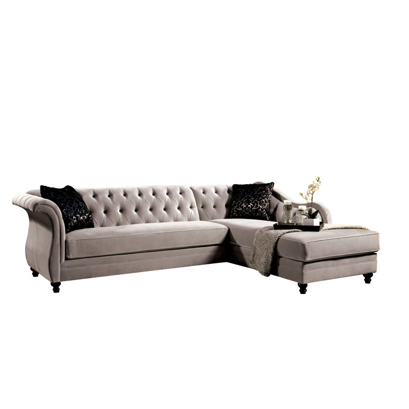 Hartmann Upholstered L-Shaped Sectional Right Hand Facing, Light Taupe